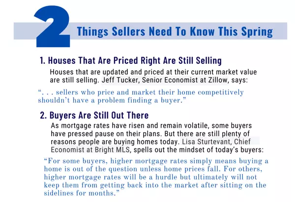 Two Things Sellers Need To Know This Spring,David Johnson