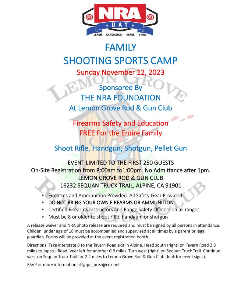 Lemon Grove Rod and Gun Club Family Day
