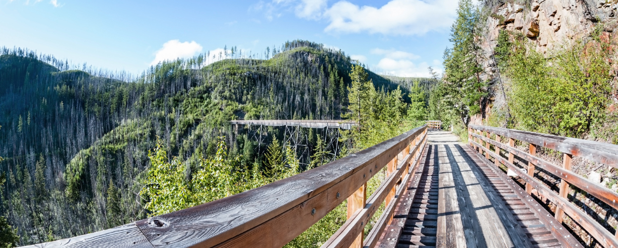 myra canyon trestles in kelowna, bc