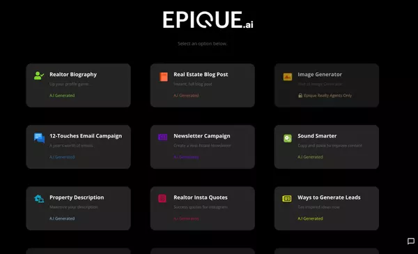 feature image of Epique Realty Launches Epique.ai for everyone: A Groundbreaking AI Toolset for Real Estate Agents Everywhere