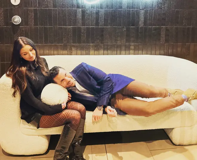 Anthony Gibson relaxing with family