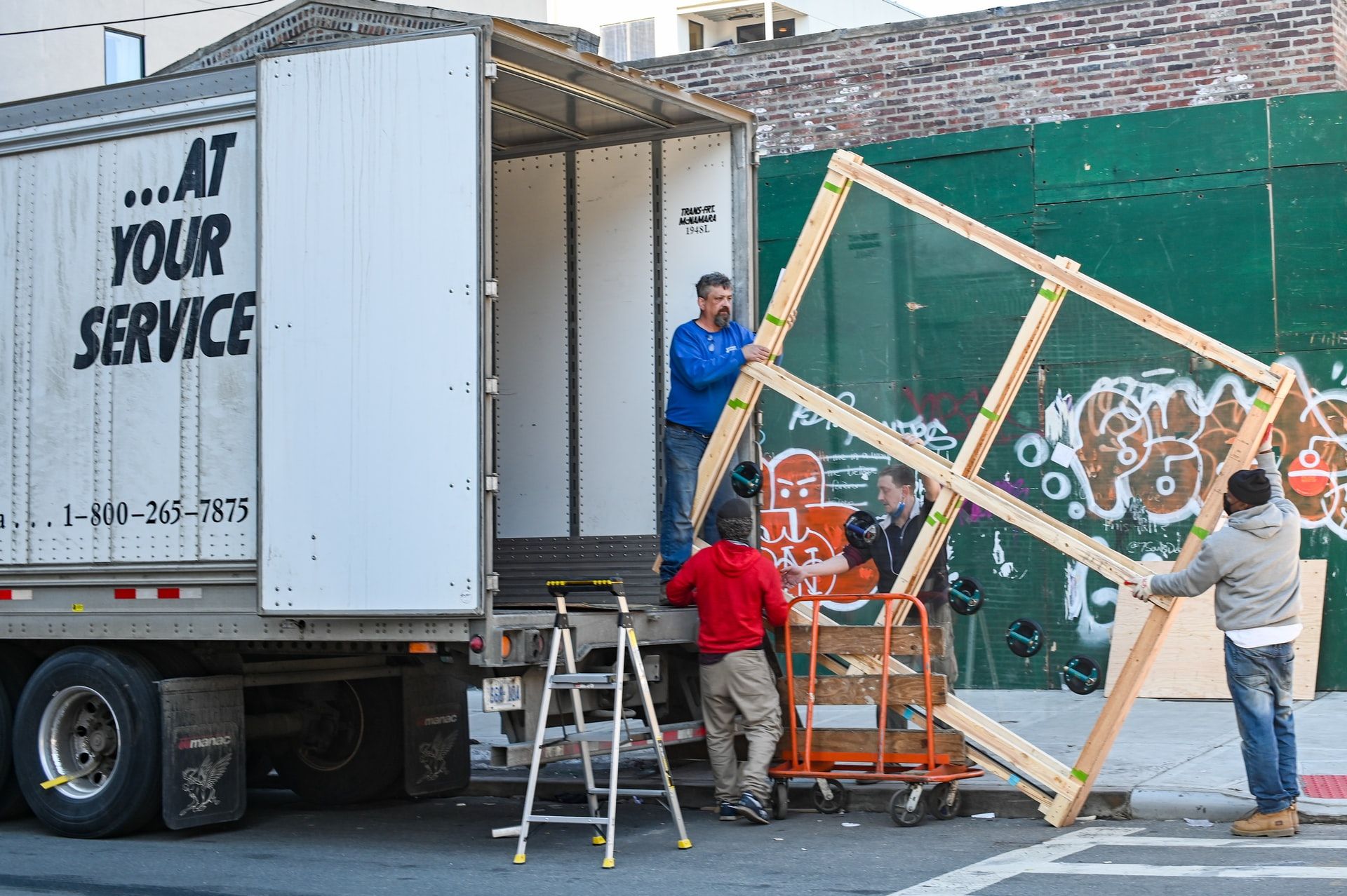Movers loading a truck