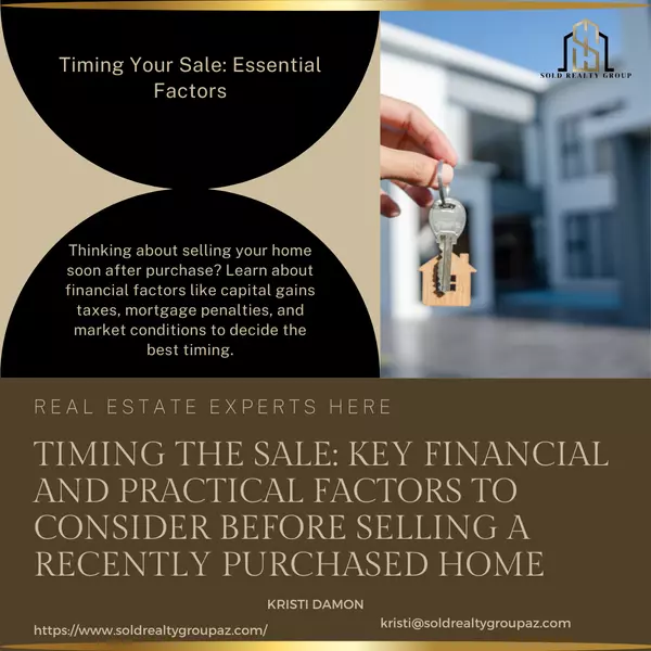 Timing the Sale: Key Financial and Practical Factors to Consider Before Selling a Recently Purchased Home,Kristi Damon