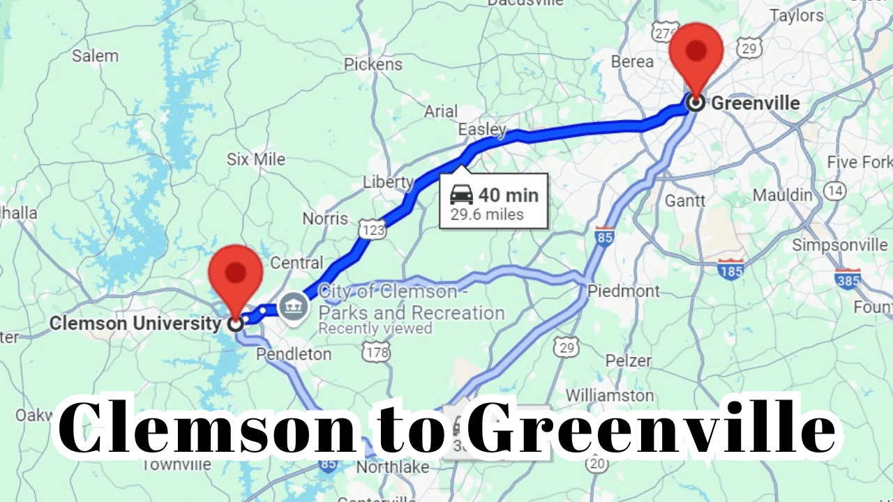 Clemson to Greenville