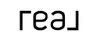 Real Logo Solid White with Black Wordmark