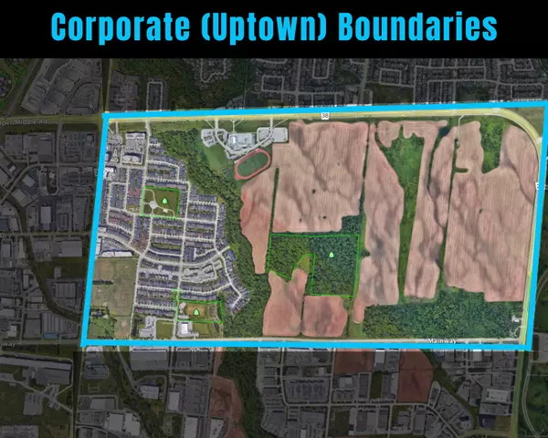 Corporate (Uptown) Burlington Boundaries