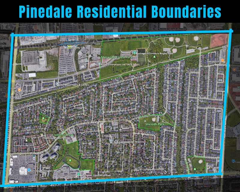 Pinedale Neighbourhood Boundary