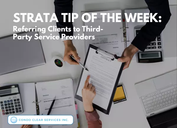 feature image of Strata Tip of the Week - Referring Clients to Third-Party Service Providers