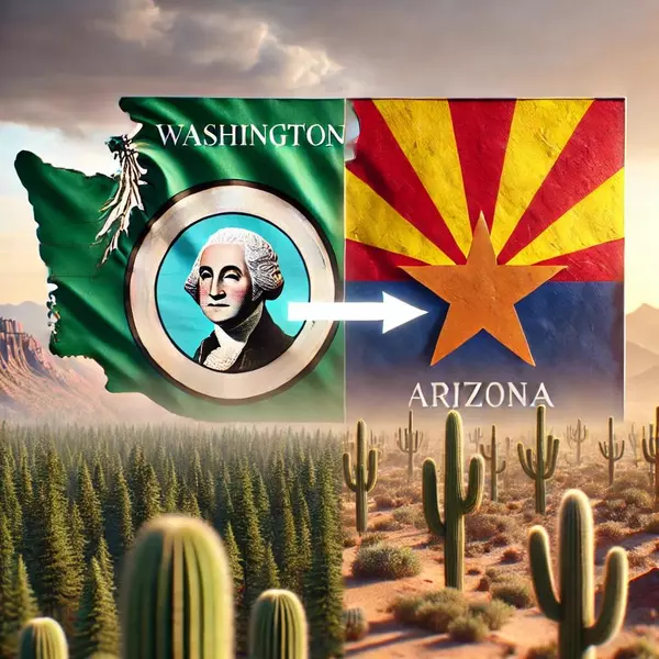 feature image of Moving from Washington to Arizona: Cost Comparisons, Relocation Tips &amp; Lifestyle Insights