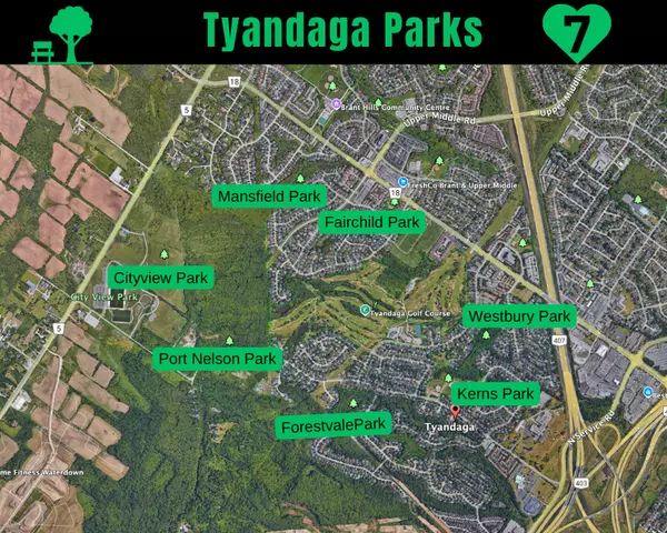 Parks in Tyandaga Burlington 