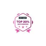 ratemyagent Top 20% Nationwide logo