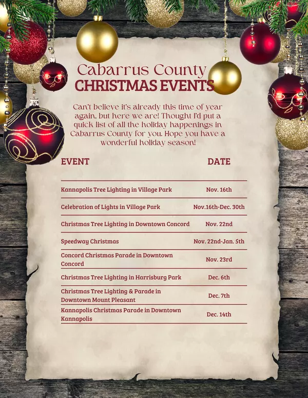 feature image of Christmas Events in Cabarrus County