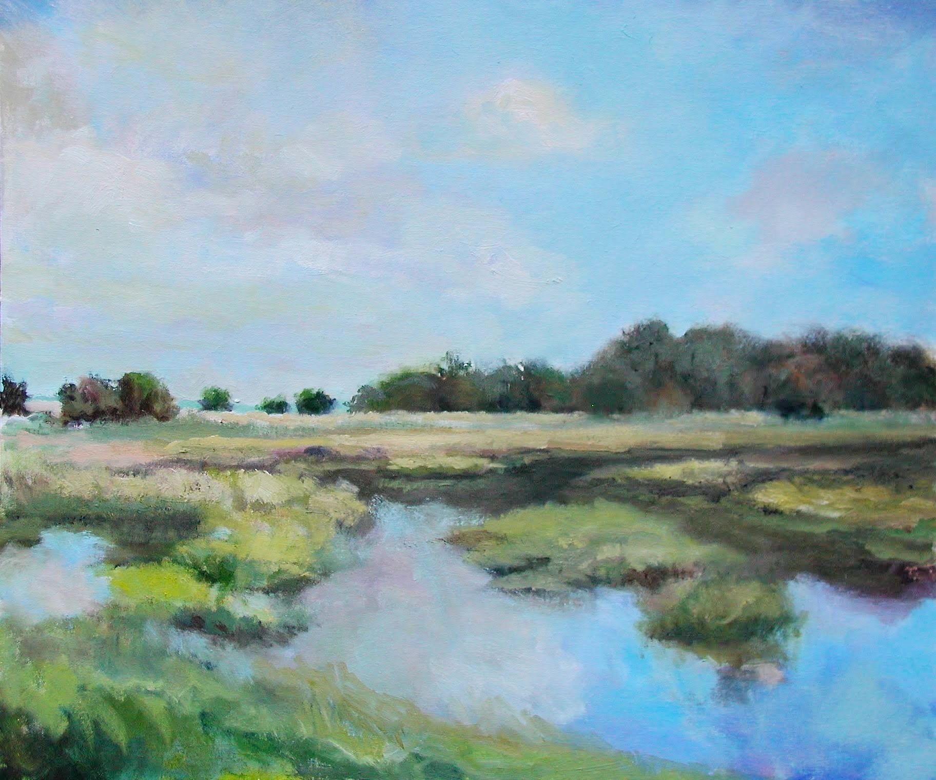 Marsh Oil Painting