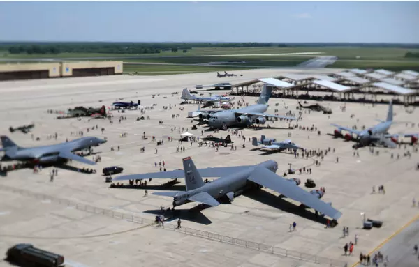 Whiteman Air Force Base with Planes 