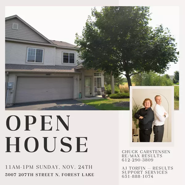 feature image of Open House! Forest Lake Townhome 11&#x2F;24 11am-1pm