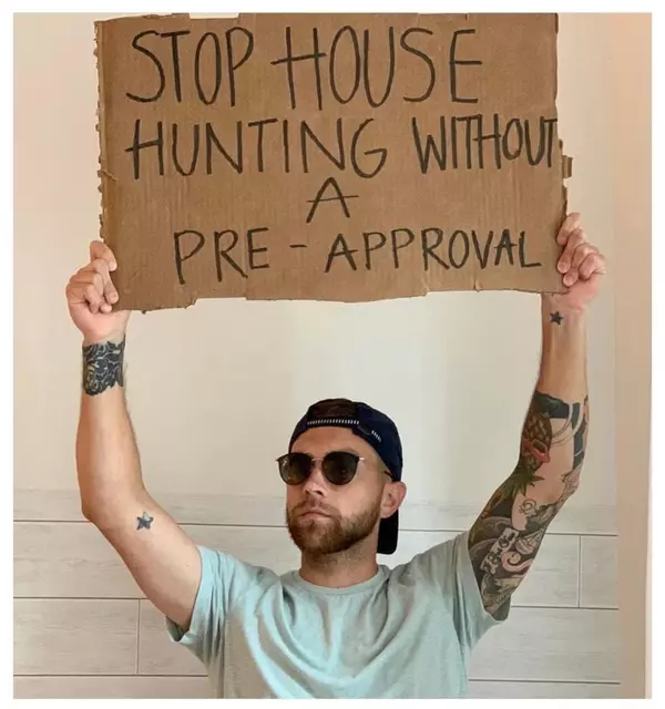 guy with sign get preapproved