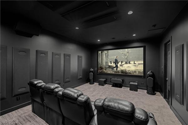 movie theater in house black