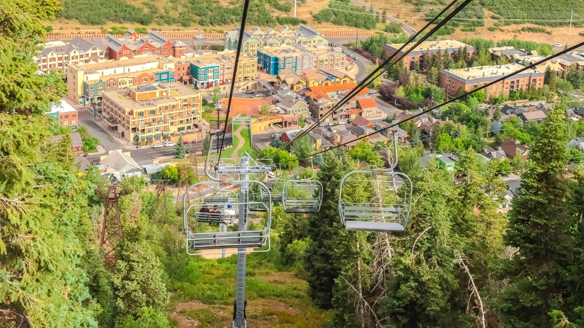 Park City ski resort in autumn