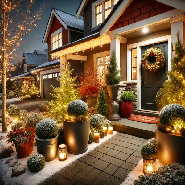 feature image of Enhance Your Home’s Outdoor Curb Appeal This Holiday Season