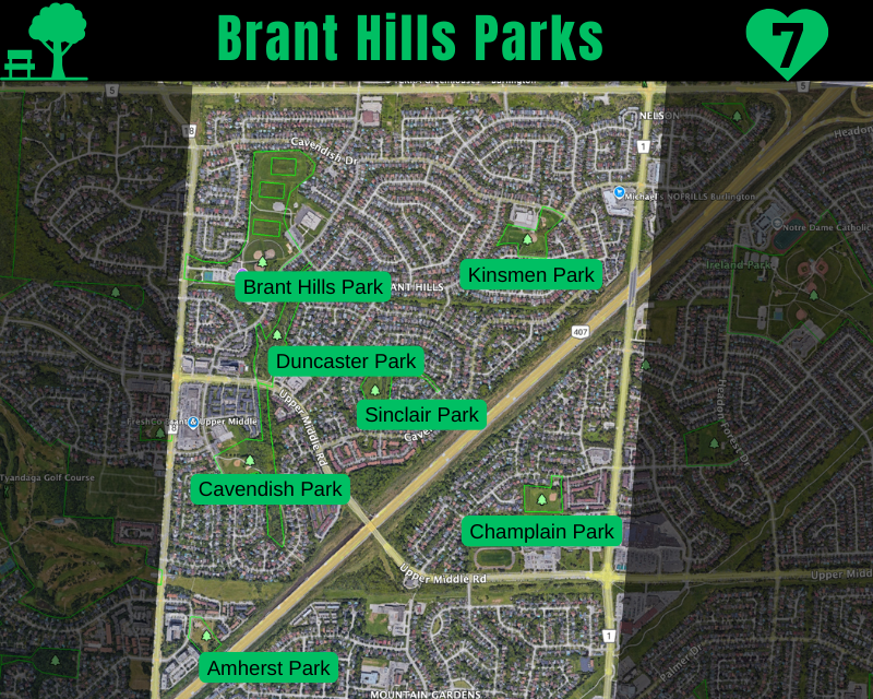 Parks in Brant Hills Neighbourhood