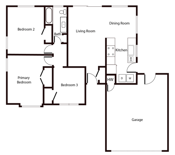 Floorplan. - 1430 Webber Place Westminster, CA, 92683