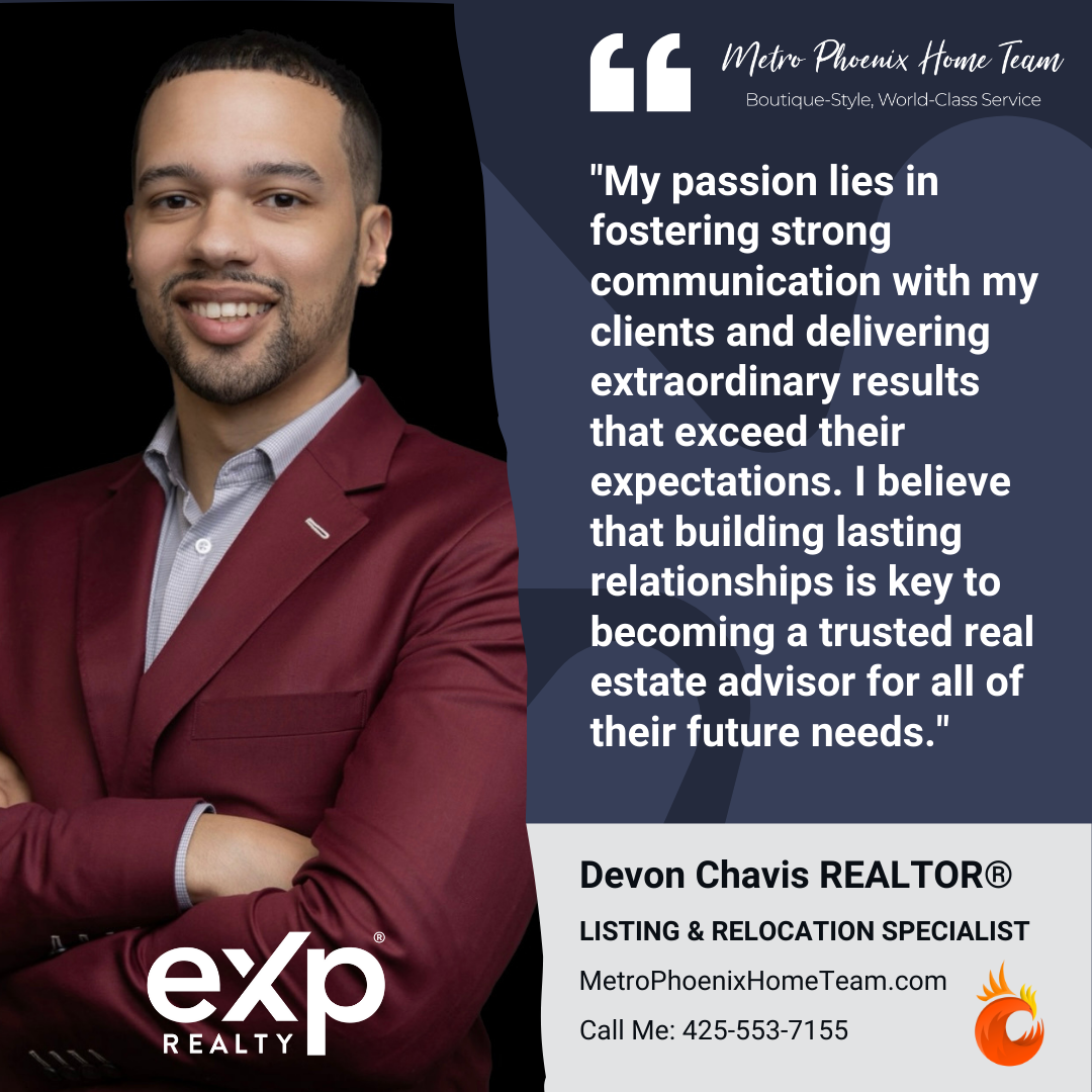 Metro Phoenix Home Team Welcomes Mr. Devon Chavis