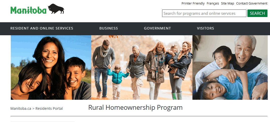Manitoba's RHP Rural Homeownerhsip Program