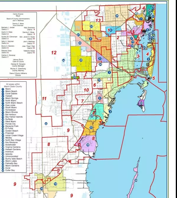 Miami Cities Map