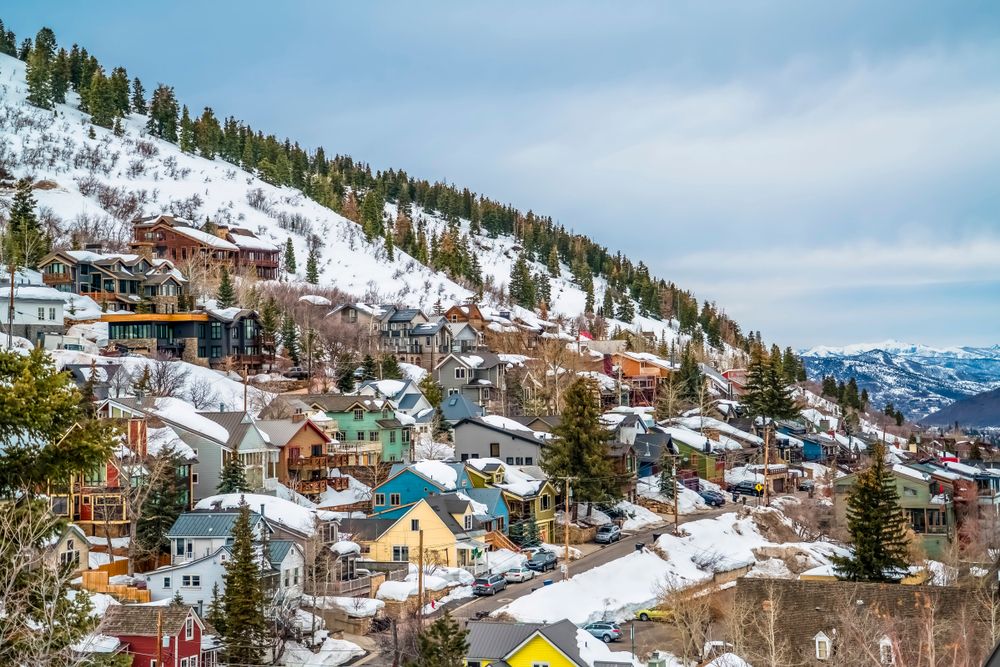 Park City, Utah in winter