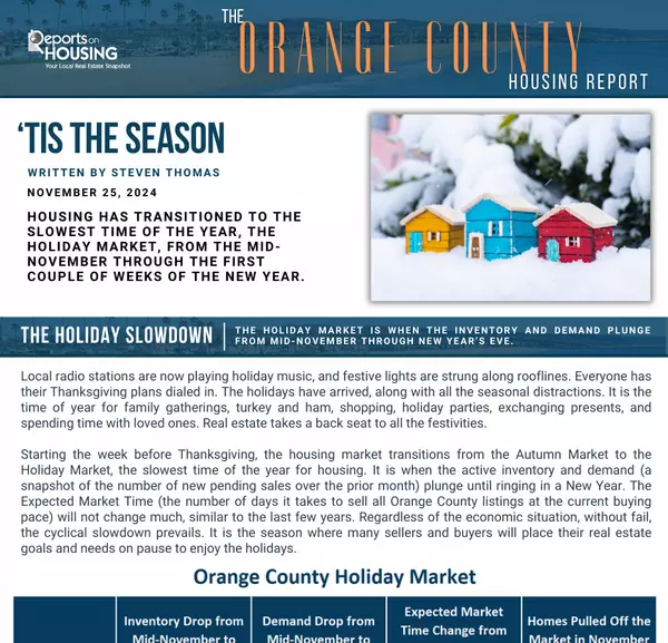 November Recap: Orange County Housing Report,Jordan & Kayleigh Bennett