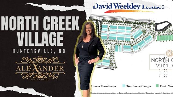 feature image of North Creek Village Huntersville NC New Construction Homes