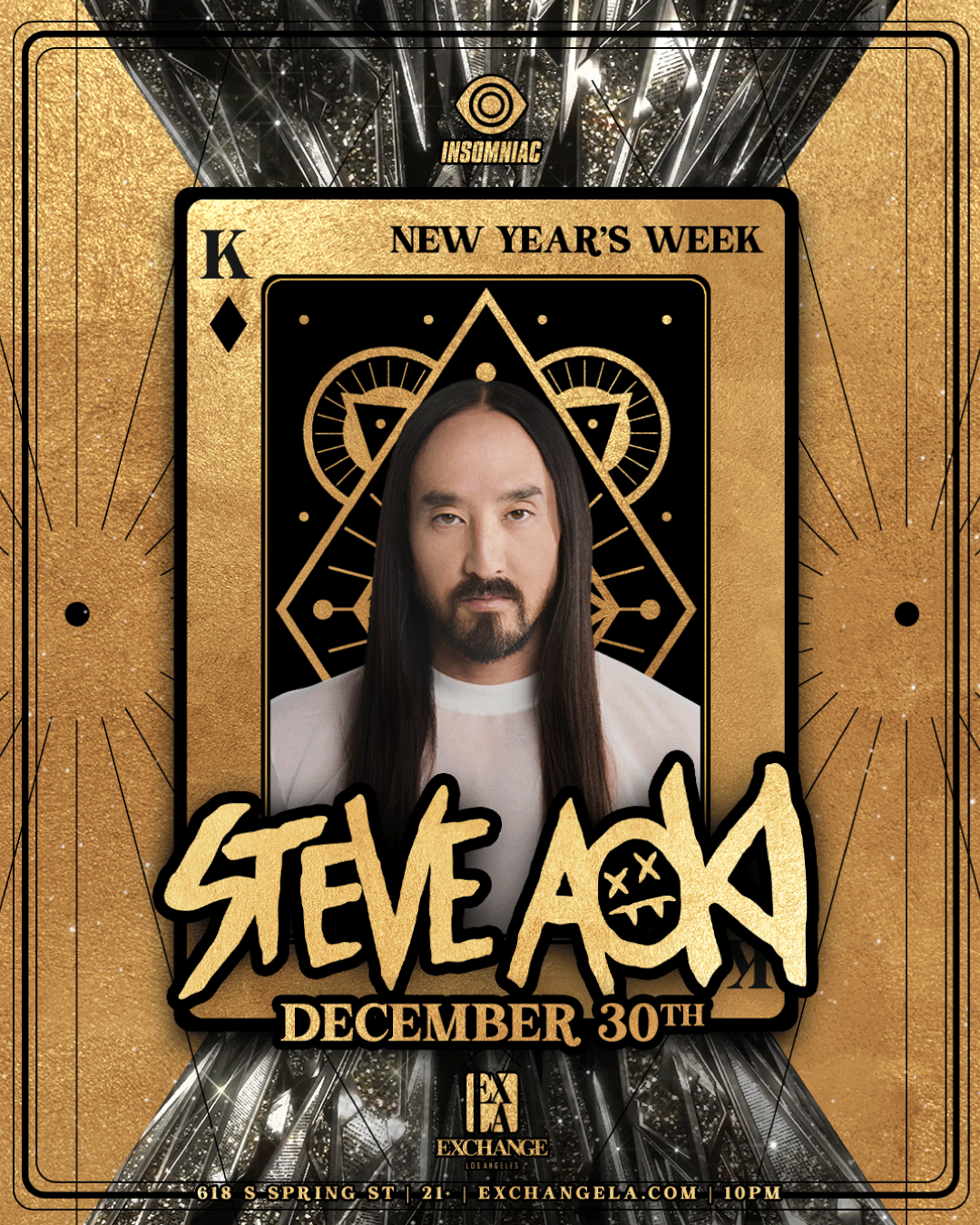 Los Angeles New Years Eve-Steve Aoki at Exchange LA