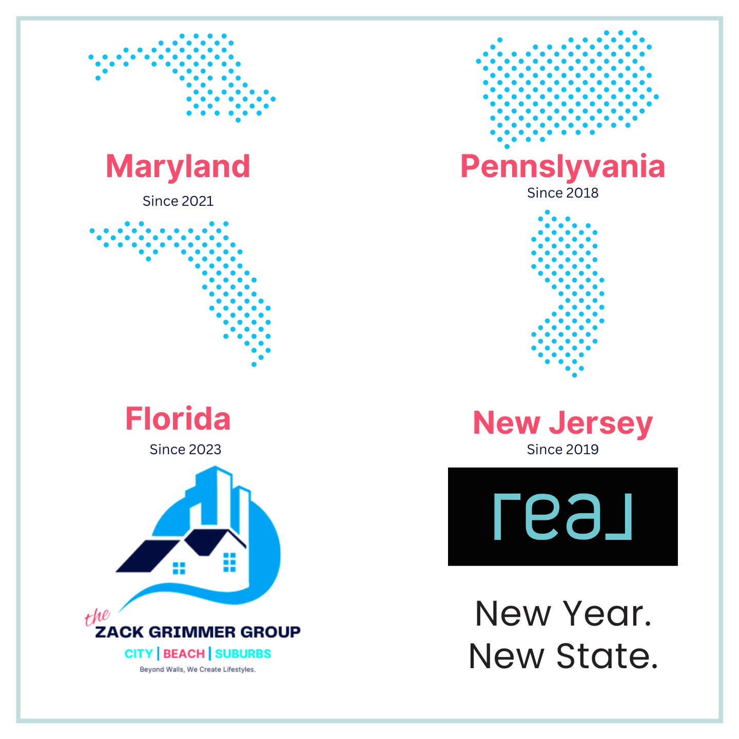 The Zack Grimmer Group, Powered by Real Broker, LLC, expands into the Florida market.