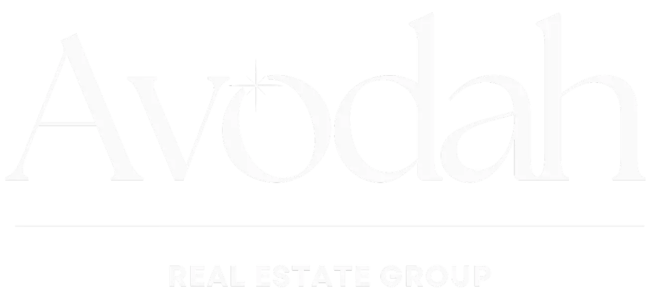 White Avodah Real Estate Logo