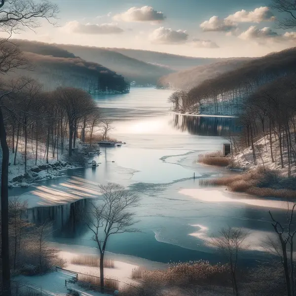 Embracing Winter's Magic: A Glimpse into the Tranquil Winters of Lake Hopatcong, NJ ,Stephen Van Ness