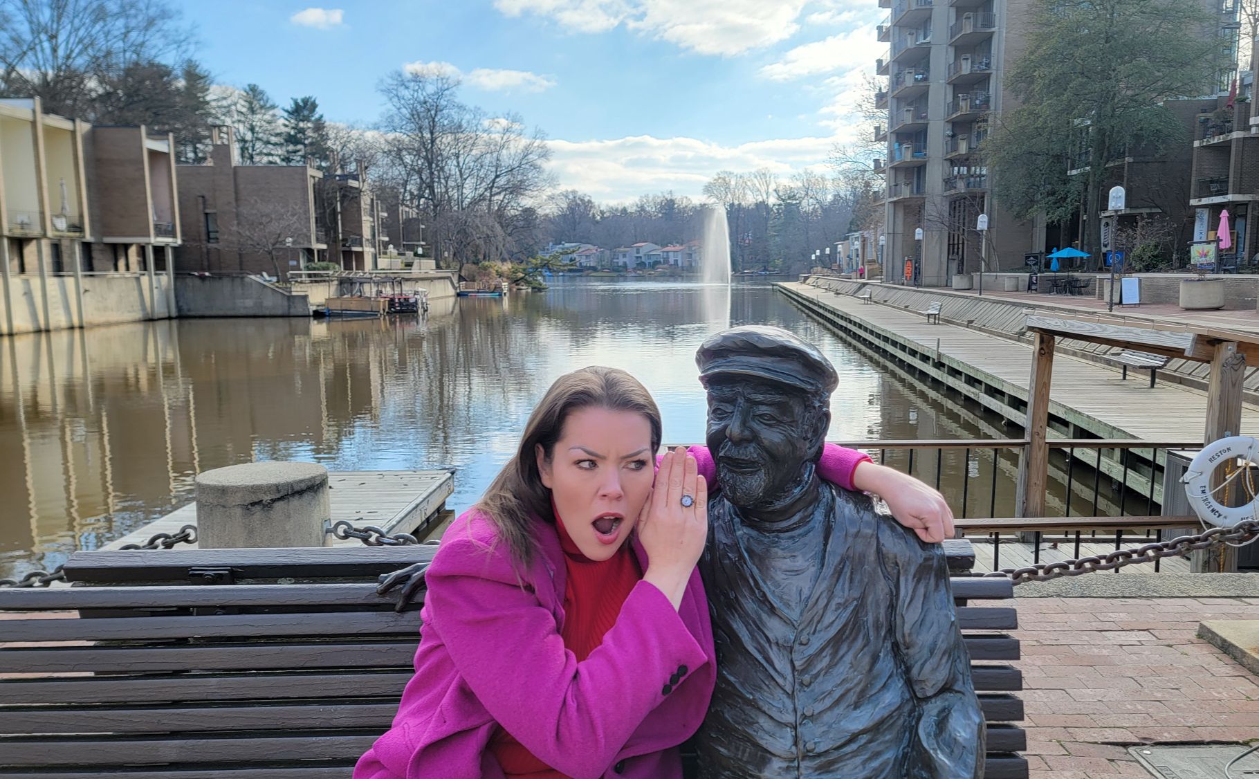 Hangin with Robert E. Simon Jr @ Lake Anne Plaza Reston, Virginia