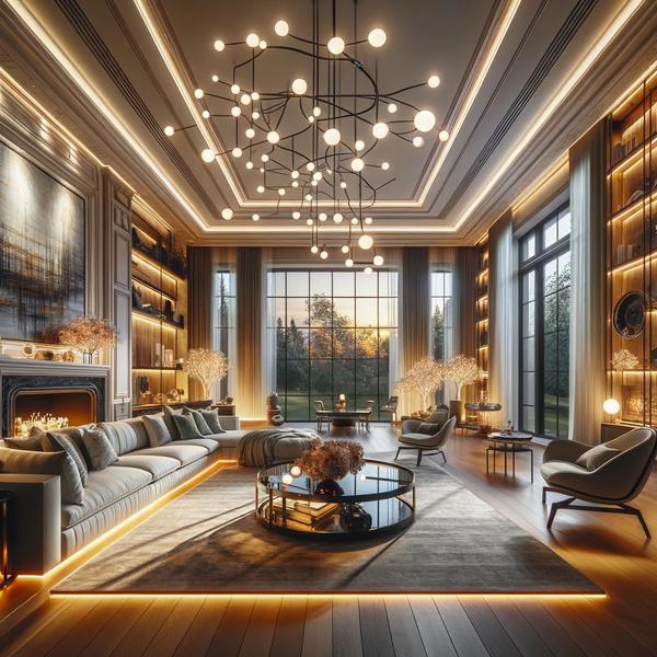 Top 10 Innovative Lighting Design Trends for 2024: Illuminating Luxury Homes in Georgia,Gold Peach Realty