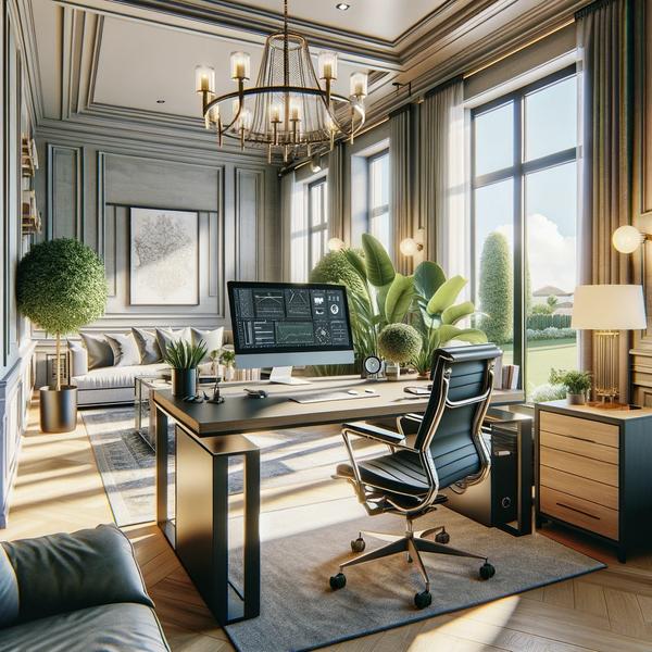 Top 10 Home Office Design Trends for 2024: Luxury and Productivity in Georgia Homes,Gold Peach Realty
