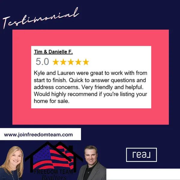 Thank you Tim & Danielle!,Freedom Team