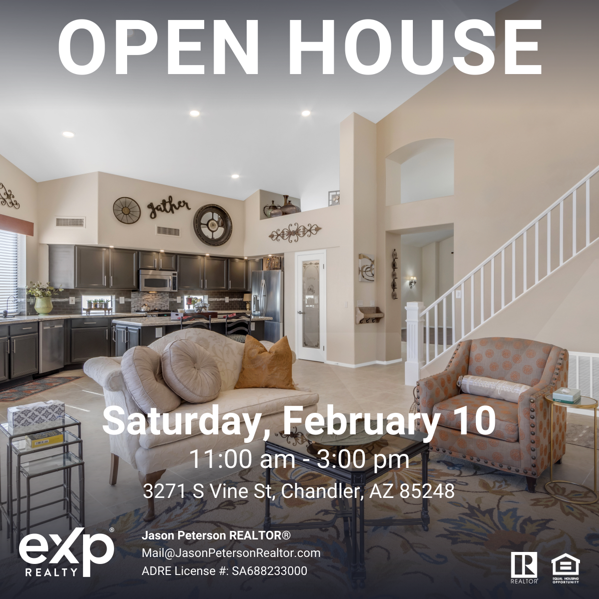 Open House in Chandler (Ocotillo East) February 10, 2024