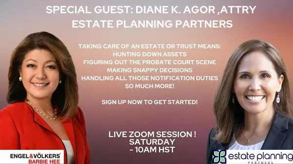 Live Zoom! 2024 TBD Join Barbie & Diane K. Agor, Attorney