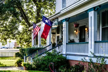 flags on home