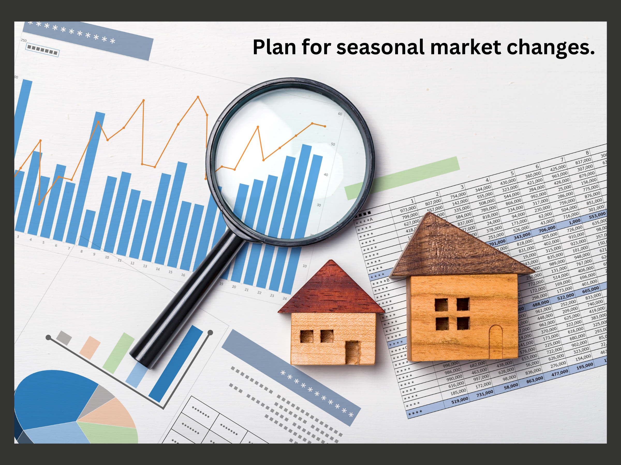 Infographic displaying seasonal market fluctuations in the real estate industry, emphasizing the importance of strategic selling timelines.
