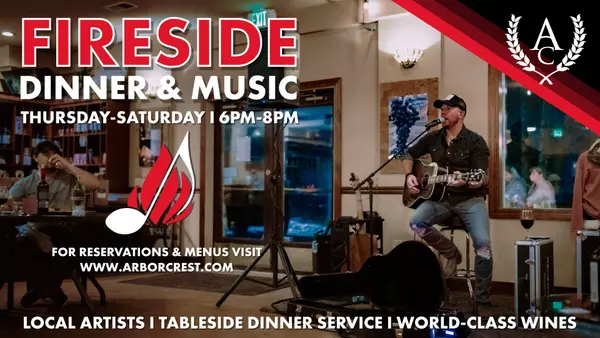 Arbor Crest Fireside Dinner & Music Series Returns for Winter 2023-2024,Haydn Halsted