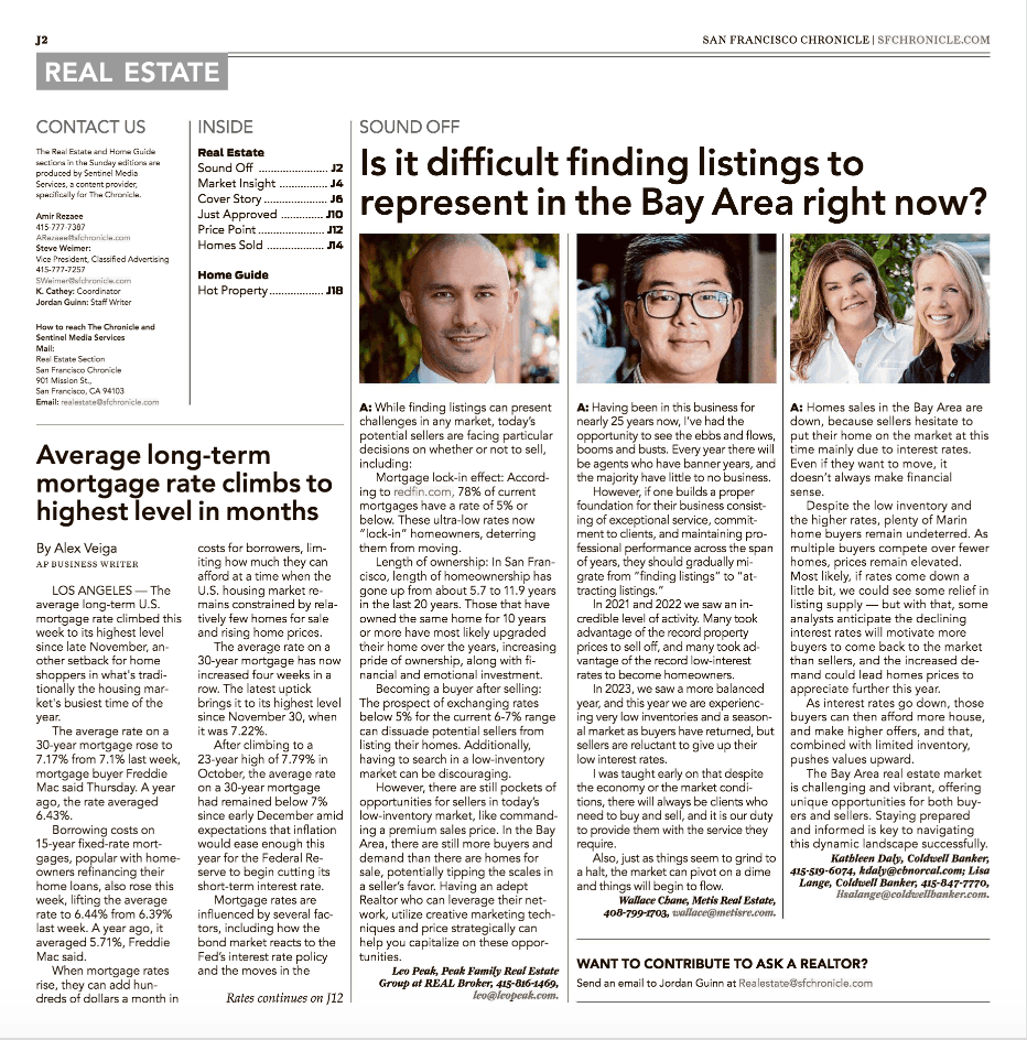 Is it difficult finding listings in the Bay Area right now?