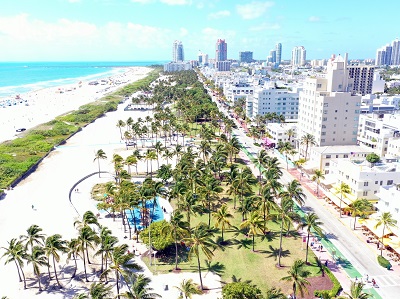 Daytona/New Smyrna Beach Area with beachfront houses, aspect ratio 3:2