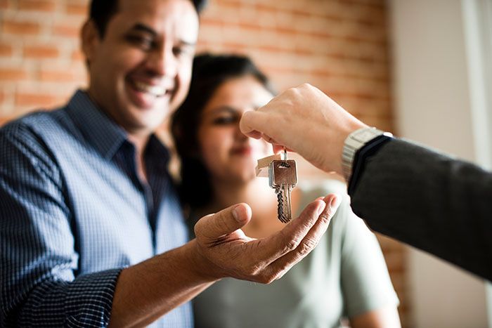 couple purchasing home