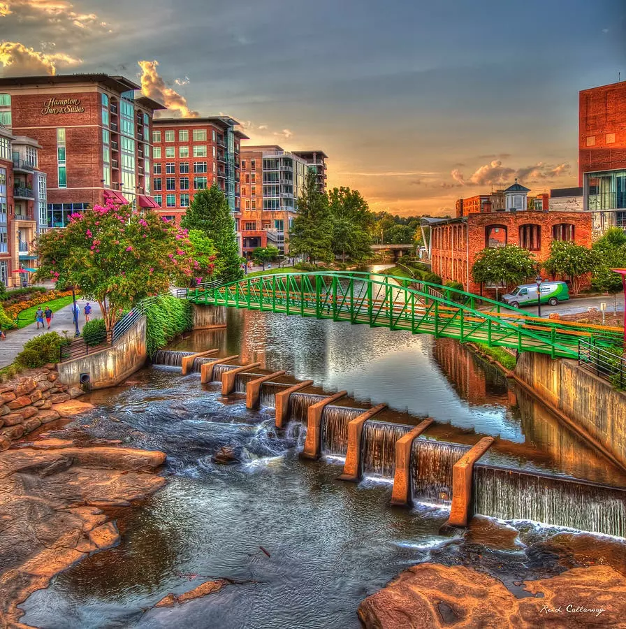 the-city-river-sundown-reedy-river-falls-park-greenville-south-carolina-art-reid-callaway