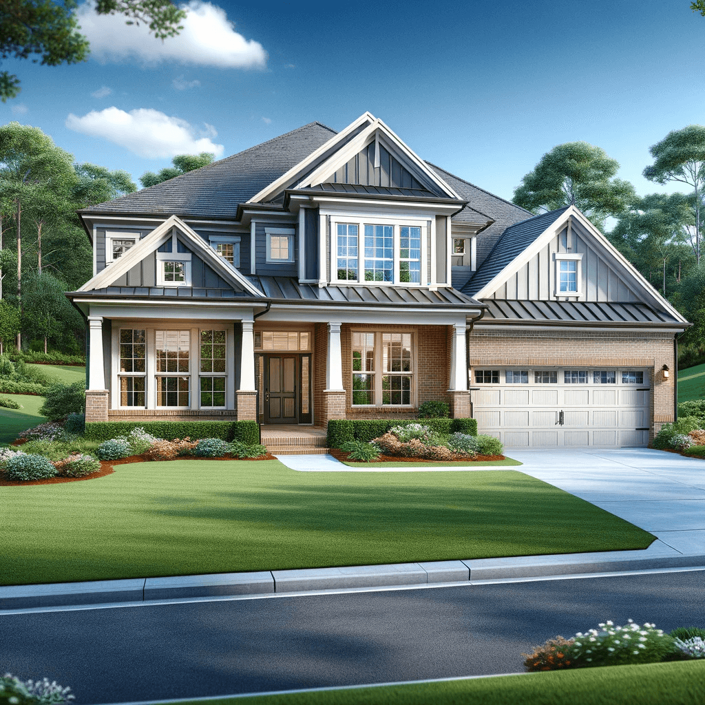 modern single-family home in Flowery Branch, Georgia