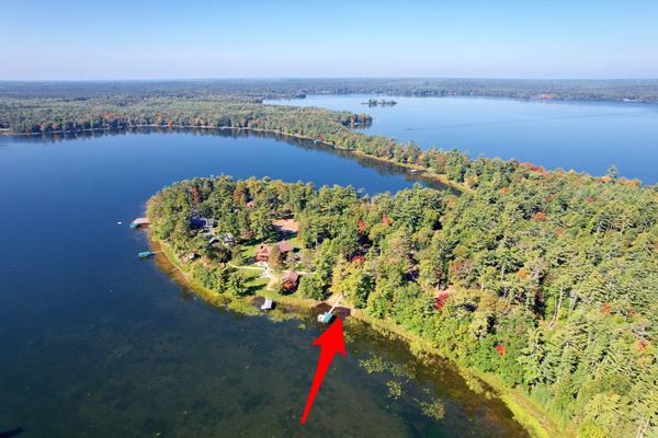 Property locations on aerials are marked 